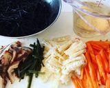 干し椎茸×昆布だしでひじきの煮物♪作り方3写真