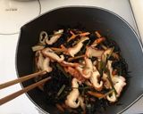 干し椎茸×昆布だしでひじきの煮物♪作り方5写真
