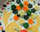 ヘルシー＊ベジたべる花束ヨーグルトアート作り方29写真