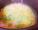 塩・酒だけ！優しいとうもろこし枝豆ご飯作り方3写真
