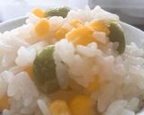 塩・酒だけ！優しいとうもろこし枝豆ご飯作り方4写真