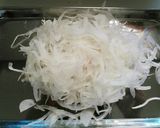 マヨ➕めんつゆ♬玉ねぎとハムのサラダ和え作り方2写真