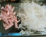 マヨ➕めんつゆ♬玉ねぎとハムのサラダ和え作り方3写真