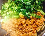 小松菜たっぷり汁なし担々麺作り方4写真