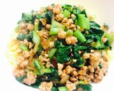 小松菜たっぷり汁なし担々麺作り方5写真