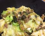 キャベツの肉みそ炒め作り方1写真