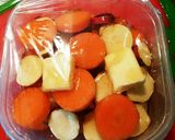 レンジで簡単☆人参とさつま芋のグラッセ風作り方3写真