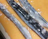 秋の味覚♡秋刀魚の三つ編み梅焼き作り方4写真