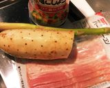簡単!アスパラ&ベーコン&長芋バター炒め作り方1写真