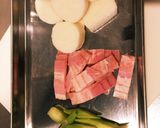 簡単!アスパラ&ベーコン&長芋バター炒め作り方3写真