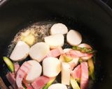 簡単!アスパラ&ベーコン&長芋バター炒め作り方5写真