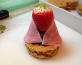 関東風桜餅でお雛様作り方8写真