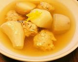 ほっこり☆里芋と鶏だんごのスープ煮作り方5写真