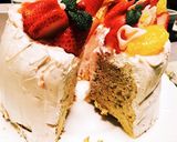 お雛祭りに桜シフォンケーキをデコ作り方6写真