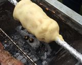 BBQでバームクーヘン作り方2写真