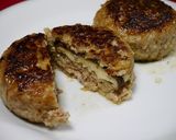 大きい椎茸☆包みハンバーグ作り方5写真