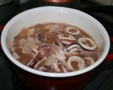 味付はお味噌だけ！いかと大根と里芋の煮物作り方3写真