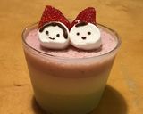 ひな祭りに♪豆乳でひし餅風ババロア作り方10写真