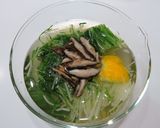 水菜と焼椎茸のお浸し作り方3写真
