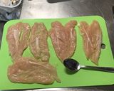 大葉とチーズのササミでくるくる巻き作り方2写真