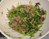 牛肉と小松菜のオイスターソース炒め作り方4写真