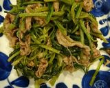 牛肉と小松菜のオイスターソース炒め作り方5写真