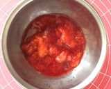 苺と桃ごろごろのヨーグルトアイス作り方3写真