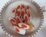 竹輪の中からたらこ作り方4写真