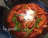 スキレットdeペンネ☆ワンポットパスタ作り方2写真