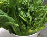 豚モモ肉と菜の花のシンプル炒め作り方1写真