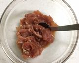 豚モモ肉と菜の花のシンプル炒め作り方2写真