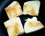 小腹がすいたら　ハンバーグトースト作り方2写真