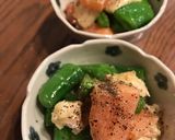燻製サーモンと白カビチーズのサラダ仕立て作り方7写真