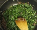 春菊入りキーマカレー作り方3写真