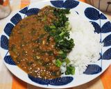 春菊入りキーマカレー作り方7写真
