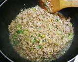 フライパン１つ★挽肉・豆腐・卵のふわふわ作り方3写真
