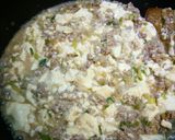 フライパン１つ★挽肉・豆腐・卵のふわふわ作り方4写真