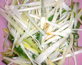 白ネギと胡瓜のピリ辛胡麻油和え作り方4写真