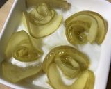 りんごのバラ咲く、ヨーグルトアート作り方3写真