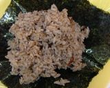 酵母玄米ご飯ゴマ味噌おにぎらず作り方5写真