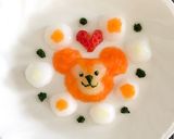 【離乳食】ハーフバースデー♡ダッフィー作り方4写真