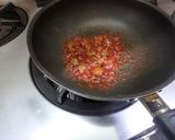 レトルトハンバーグのミートソースパスタ作り方2写真