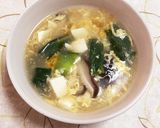 青梗菜と鳥肉の中華スープ作り方8写真