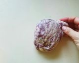 紫いもと甘納豆のうずまきパン作り方2写真
