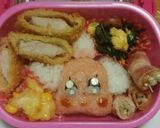 キャラ弁♡プリキュアアラモード　ペコリン作り方9写真