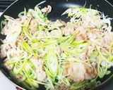豚肉ネギ炒め作り方3写真