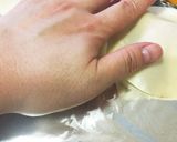 餃子の皮でパリッジュワ～♡あんバターパイ作り方3写真