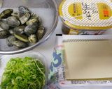 美味しく簡単！❤あさりと豆腐のお味噌汁❤作り方1写真