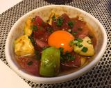 簡単！焼肉のタレでお刺身ユッケ作り方5写真