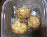 香味野菜たっぷりレンジでポテサラ作り方3写真
